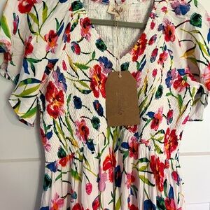 Floral Smocked Dress